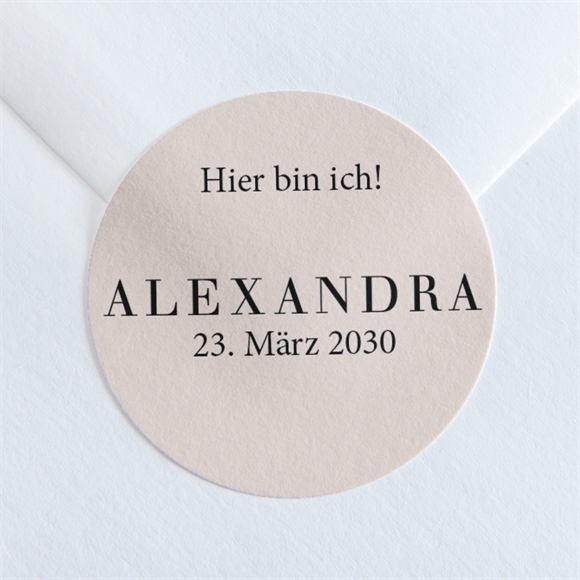 Sticker Geburt Foto mit Rahmen ref.N360110