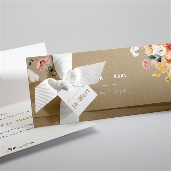 Hochzeitseinladung Land und Poesie ref.N94126