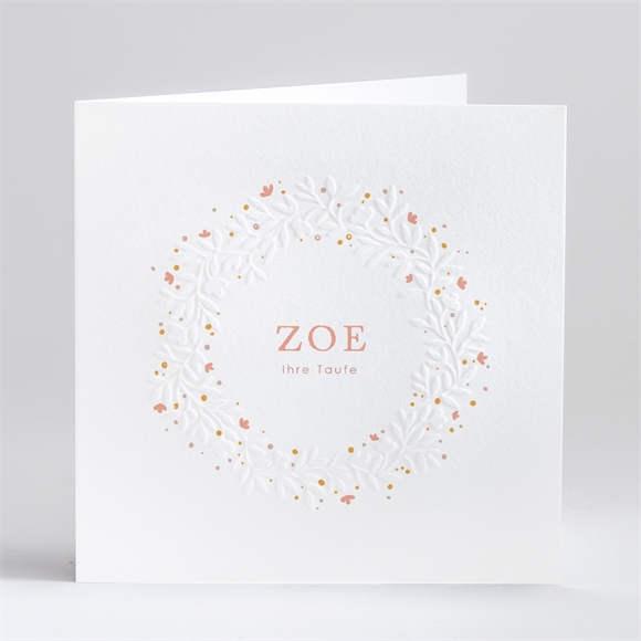 Einladung Taufe Subtiles Flechten ref.N46152