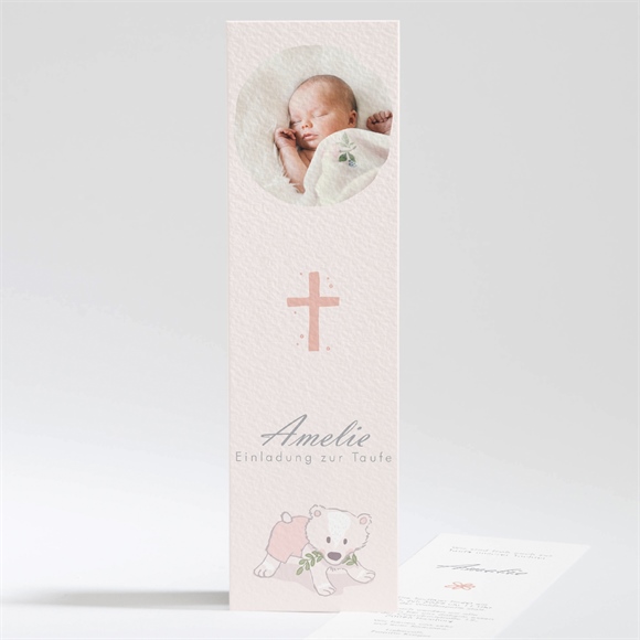 Einladung Taufe Mein kleines Lesezeichen ref.N201229