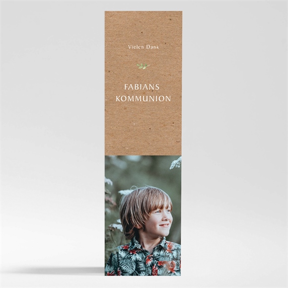 Dankeskarte Kommunion Pflanzenillustration - Magnet ref.N200379