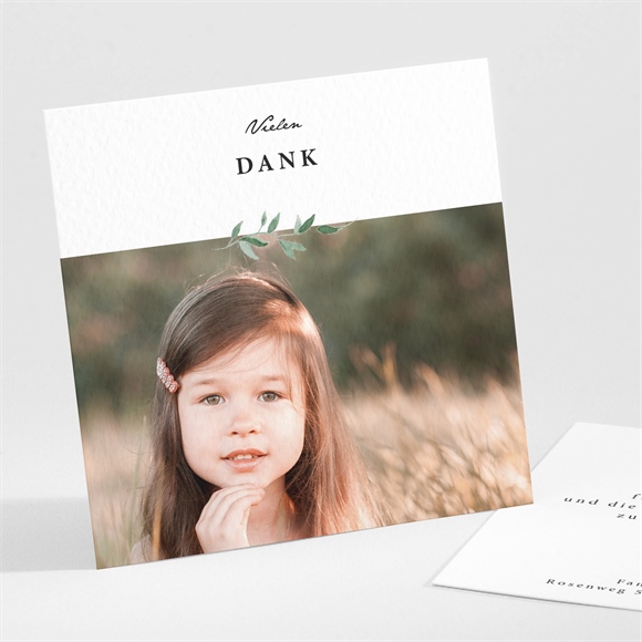 Dankeskarte Kommunion Schöne Einfachheit ref.N301195