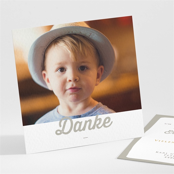 Dankeskarte Kommunion Blumensignatur ref.N301296