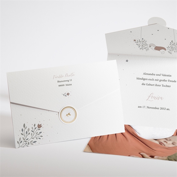 Geburtskarte Augenzwinkern ref.N97125