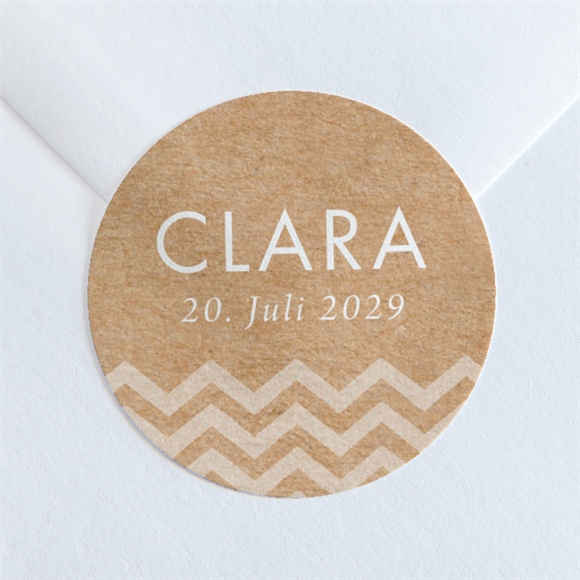 Aufkleber Taufe Rosa Girlande ref.N36024