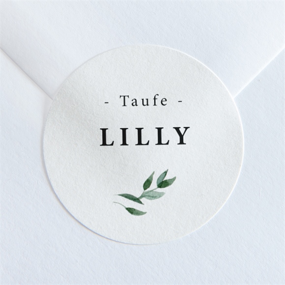 Aufkleber Taufe Naturbezogen ref.N36033