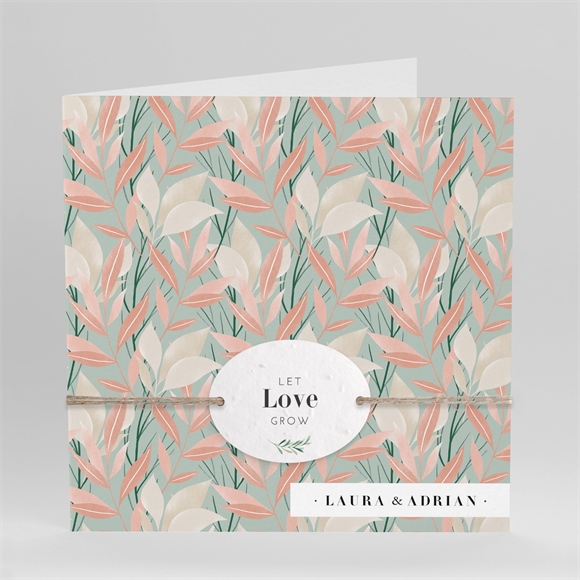 Hochzeitseinladung Blättersamen ref.N451215