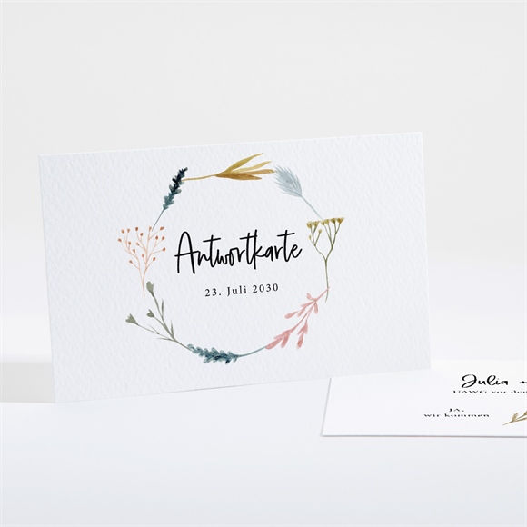 Antwortkarte Hochzeit Landkunst ref.N161146