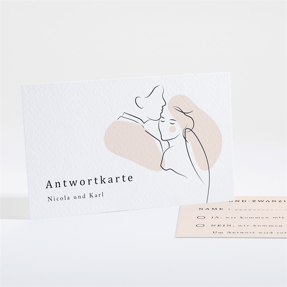 Antwortkarte Hochzeit Umarmung ref.N161153