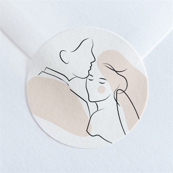 Aufkleber Hochzeit Umarmung ref.N360104