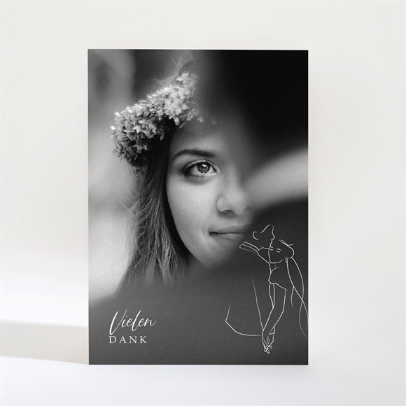 Dankeskarte Hochzeit Skizze ref.N21027