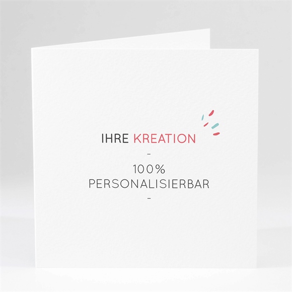 Geburtskarte blanco - 15x15cm (n46127)