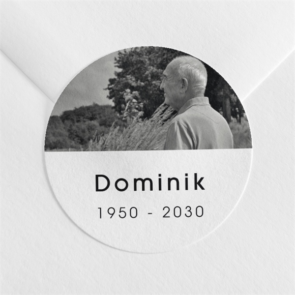 Aufkleber Trauer Fotoauswahl ref.N360309