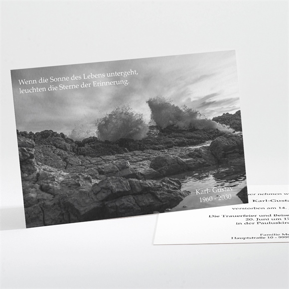 Trauerkarte Sanfter Traum ref.N111276