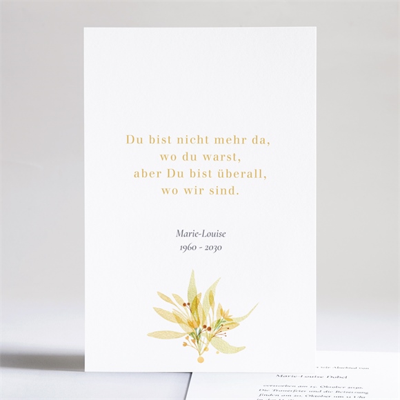 Trauerkarte Wilde Blume ref.N241228