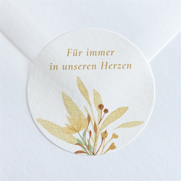 Aufkleber Trauer Wilde Blume ref.N360206