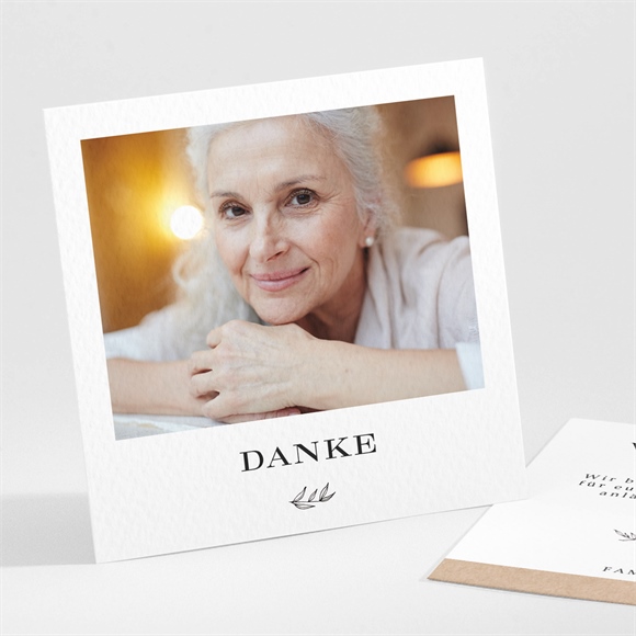 Trauerdanksagung Kraftschöpfen - Quadrat Klein ref.N301266