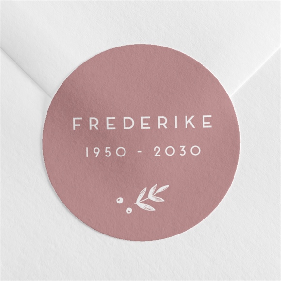 Aufkleber Trauer Fliederzweig ref.N360304