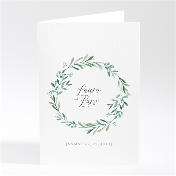 Menükarte Hochzeit liebessamen