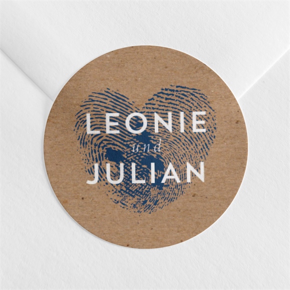 Aufkleber Hochzeit Einzigartige Fingerabdrücke ref.N360640