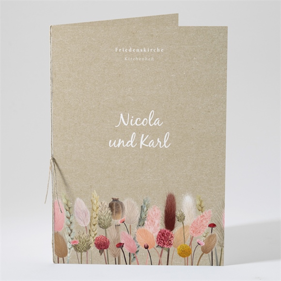 Kirchenheft Hochzeit Feldblumenstrauß ref.N491245