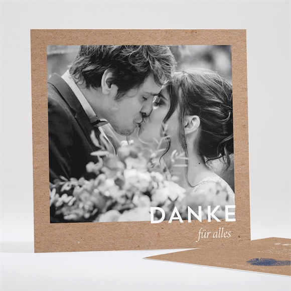 Dankeskarte Hochzeit Einzigartige Fingerabdrücke ref.N351261