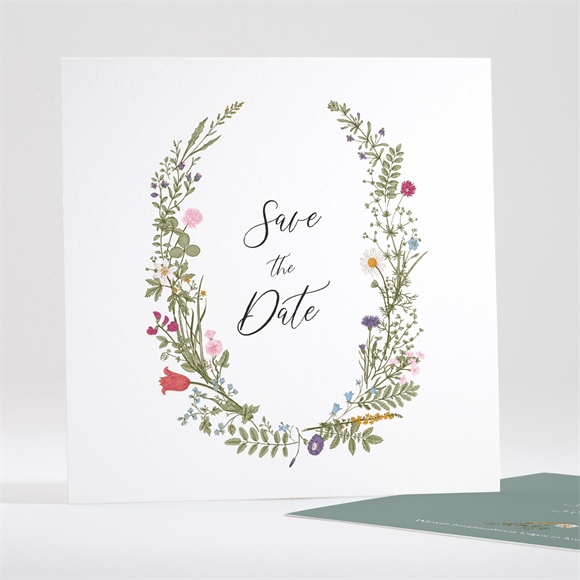 Save the Date Karte Gravur mit ländlichem Motiv ref.N351184