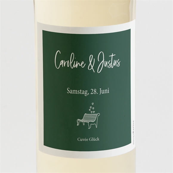 Flaschenetikett Hochzeit Samenliebe ref.N3001688