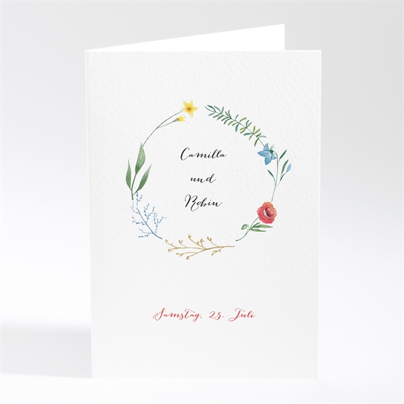 Menükarte Hochzeit Frühlingsgefühle ref.N401838