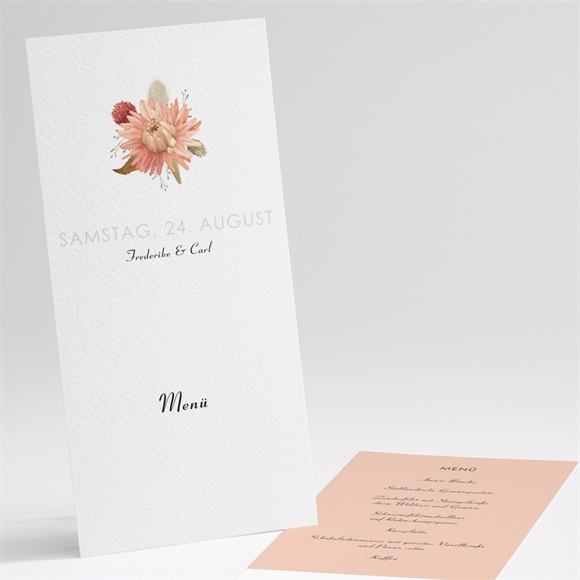 Menükarte Hochzeit Behutsamkeit ref.N221160