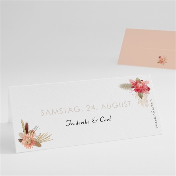 Tischkarte Hochzeit Behutsamkeit ref.N440784