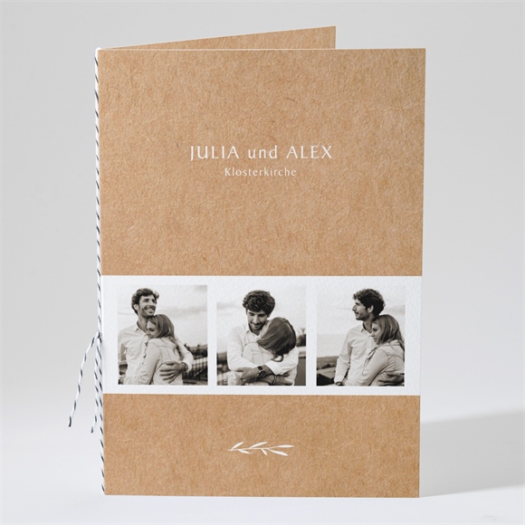 Kirchenheft Hochzeit Boheme schick ref.N491264