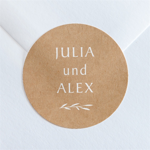 Aufkleber Hochzeit Boheme schick ref.N360221