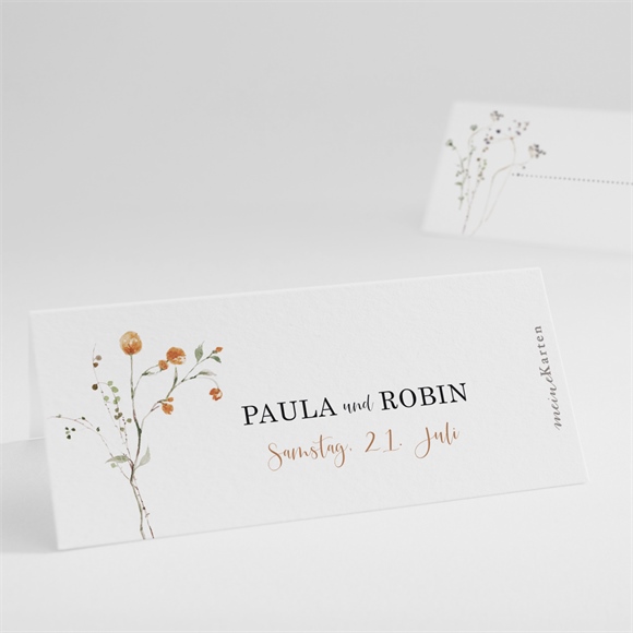 Tischkarte Hochzeit zu zweit