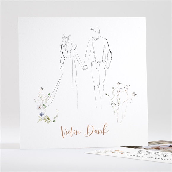 Dankeskarte Hochzeit Zu zweit ref.N351196