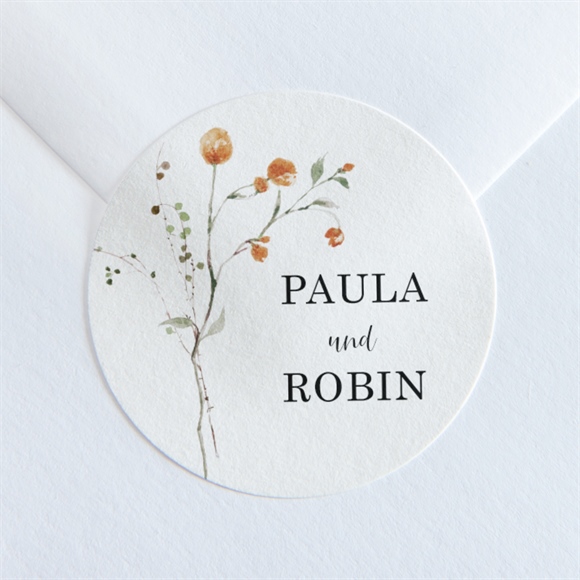 Aufkleber Hochzeit zu zweit