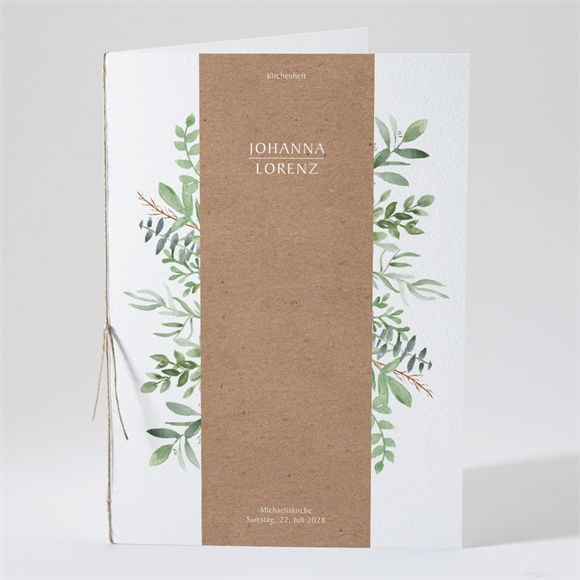 Kirchenheft Hochzeit Blätterschmuck ref.N491222