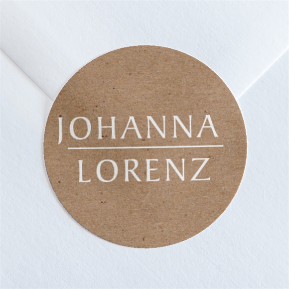 Aufkleber Hochzeit Blätterschmuck ref.N360109