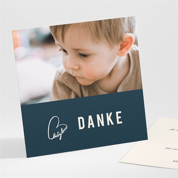 Dankeskarte Geburt Baby Love ref.N301380