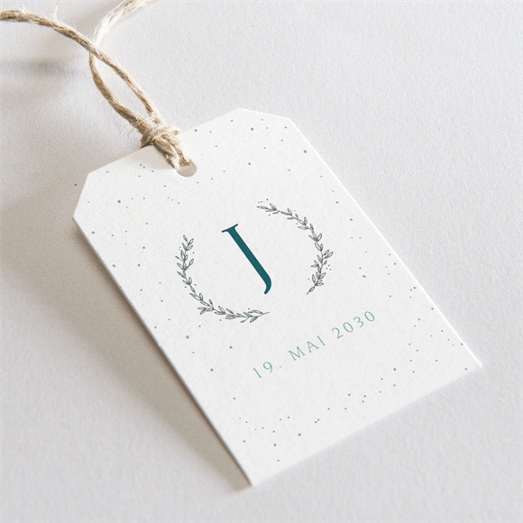 Geschenkanhänger Taufe Blätterranke ref.N291196