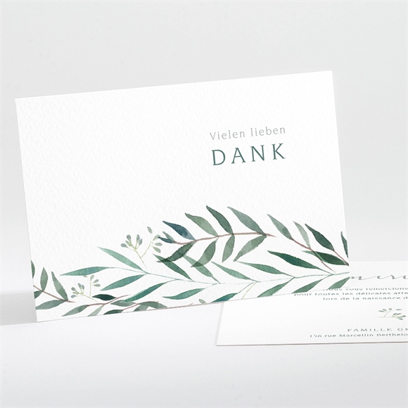 Dankeskarte Geburt Natürliche Harmonie ref.N111254