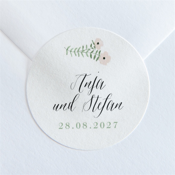 Aufkleber Hochzeit Blumenwiese ref.N36048