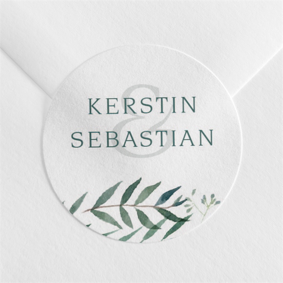 Aufkleber Hochzeit Olivenzweig ref.N360226