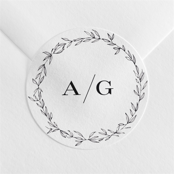 Aufkleber Hochzeit Schick mit Schleife ref.N360634