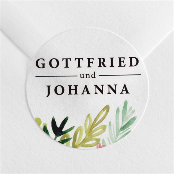 Aufkleber Hochzeit Blühende Wiese ref.N360666