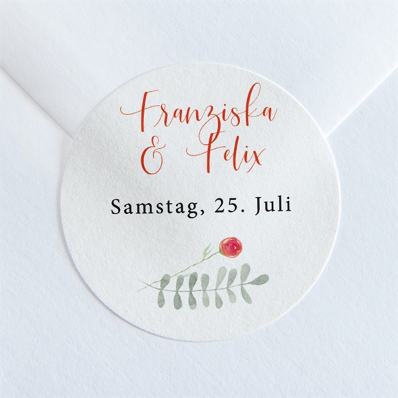 Aufkleber Hochzeit frühlingsdüfte