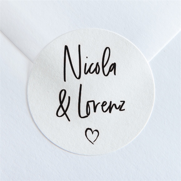 Aufkleber Hochzeit Wir ref.N36094