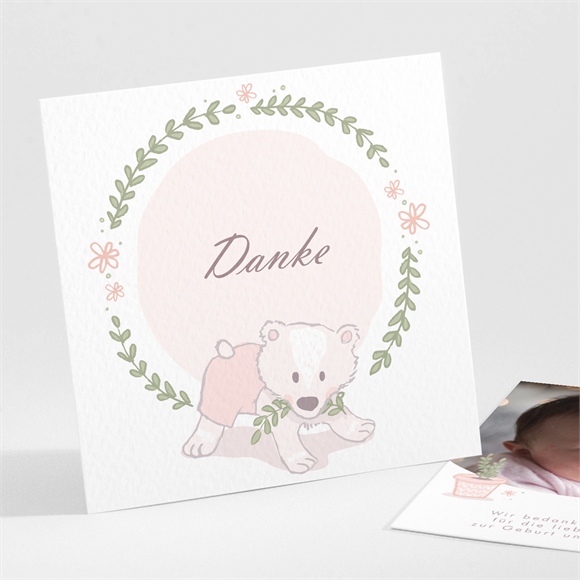 Dankeskarte Geburt Bärchen ref.N301148