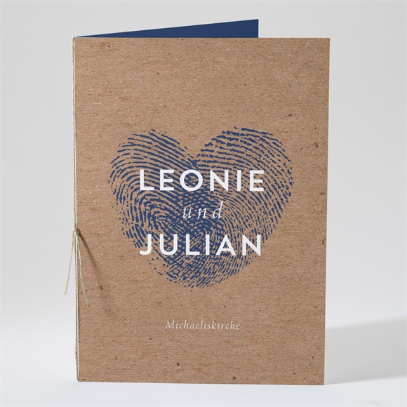 Kirchenheft Hochzeit Einzigartige Fingerabdrücke ref.N491267