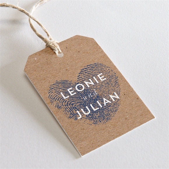 Geschenkanhänger Hochzeit Einzigartige Fingerabdrücke ref.N291114